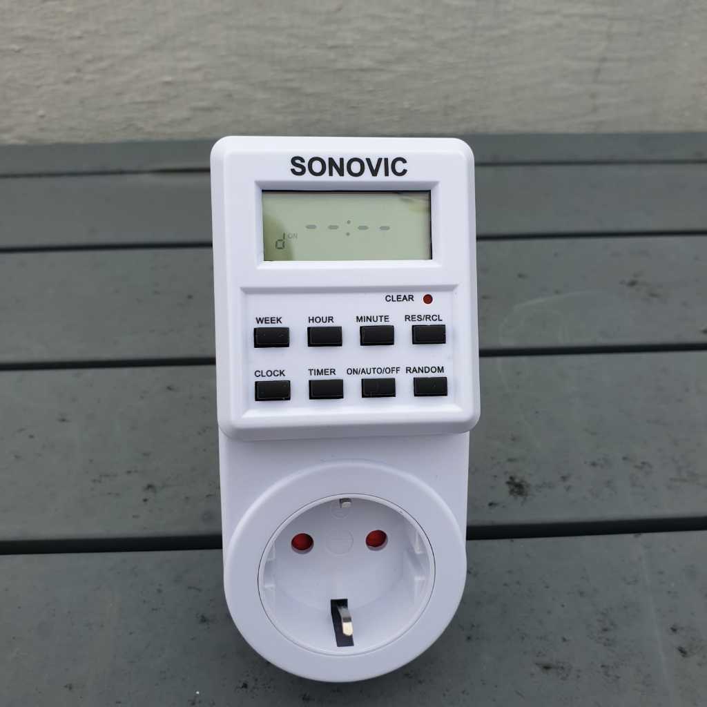 SONOVIC Stop kontak timer digital Stop kontak timer listrik digital