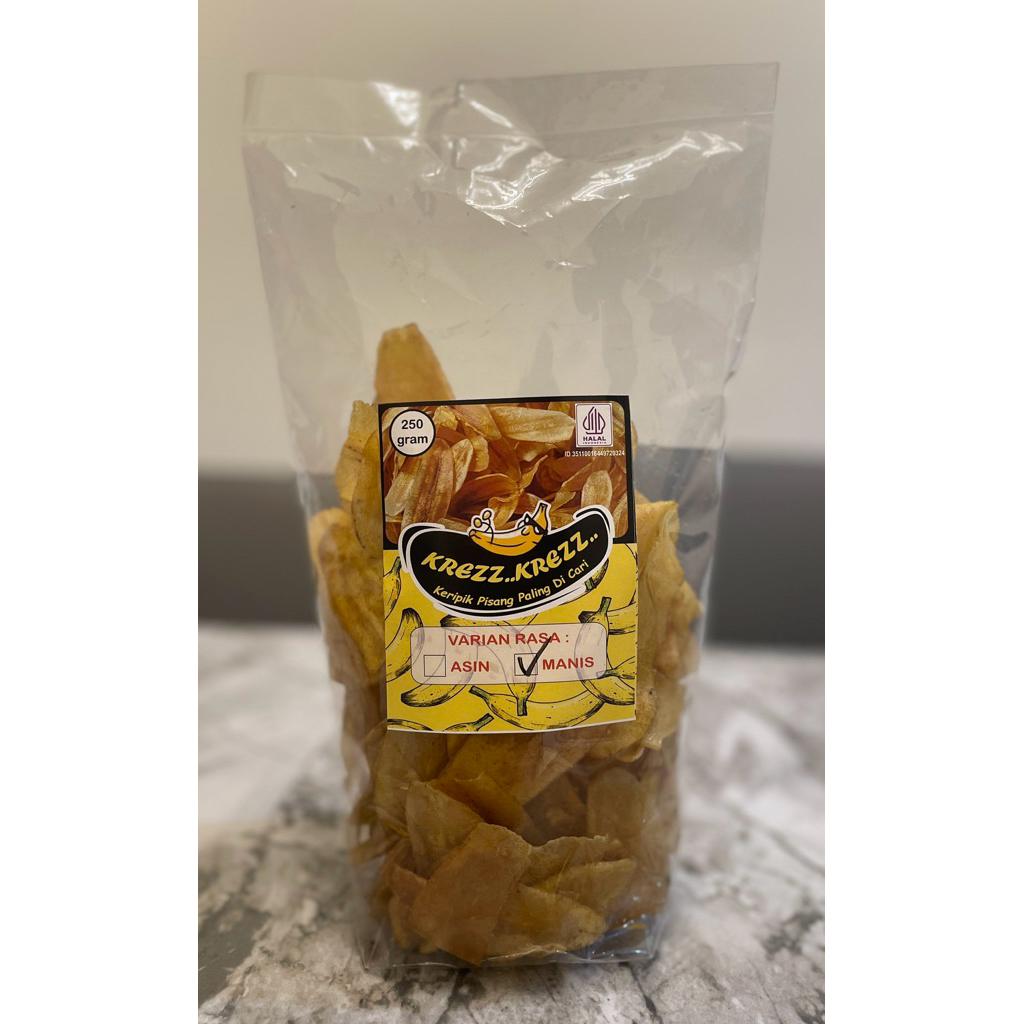 Keripik Pisang Manis KREZZ.. KREZZ..