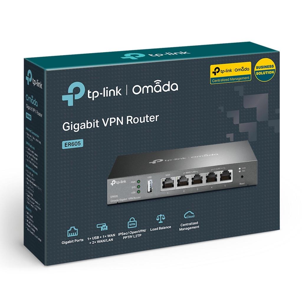 TP-LINK router ER605 Omada Gigabit VPN Router Five Gigabit Port