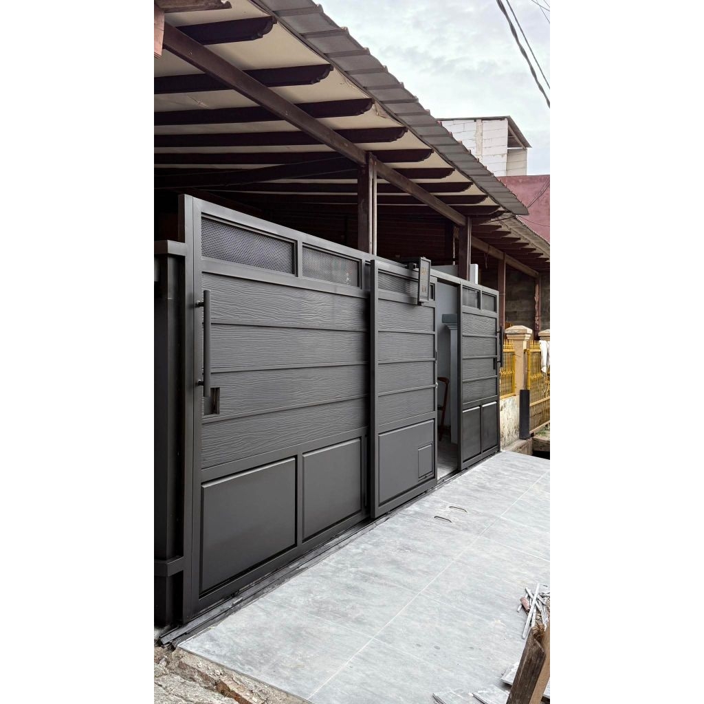 pagar minimalis modern grc