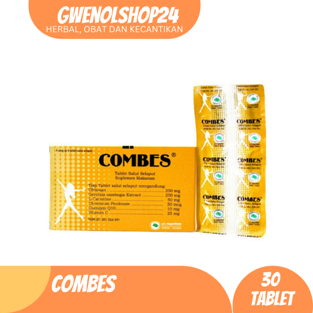 Combes Box 30's Tablet Mepro | Obat Diet / Penurun Berat Badan
