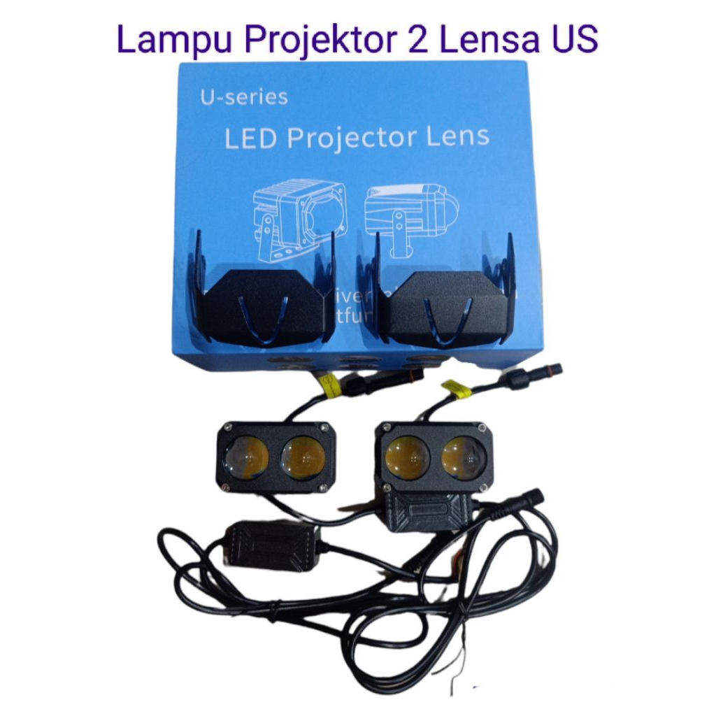 Lampu projie 2 lensa