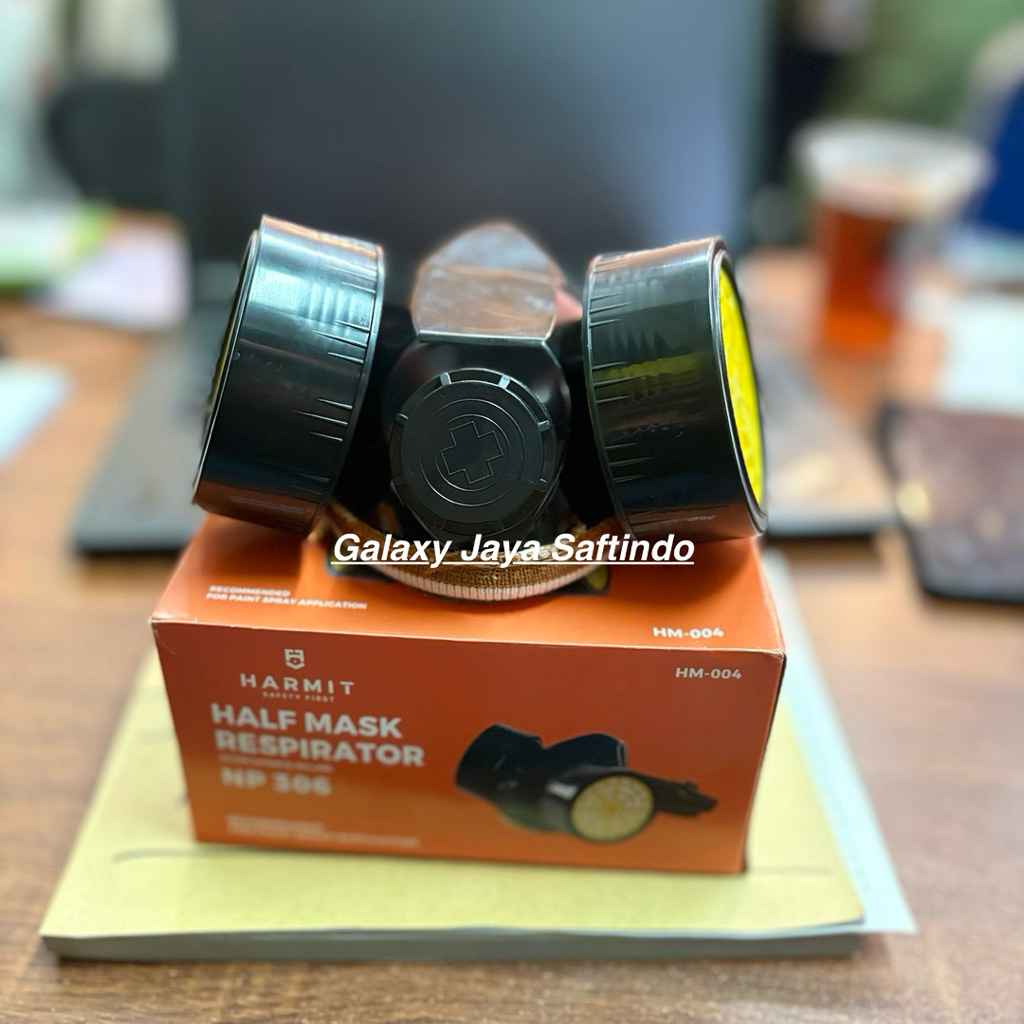 Mask Respirator NP 306 Harmit / Masker Respirator Double Filter / Masker Moncong Babi Berkualitas