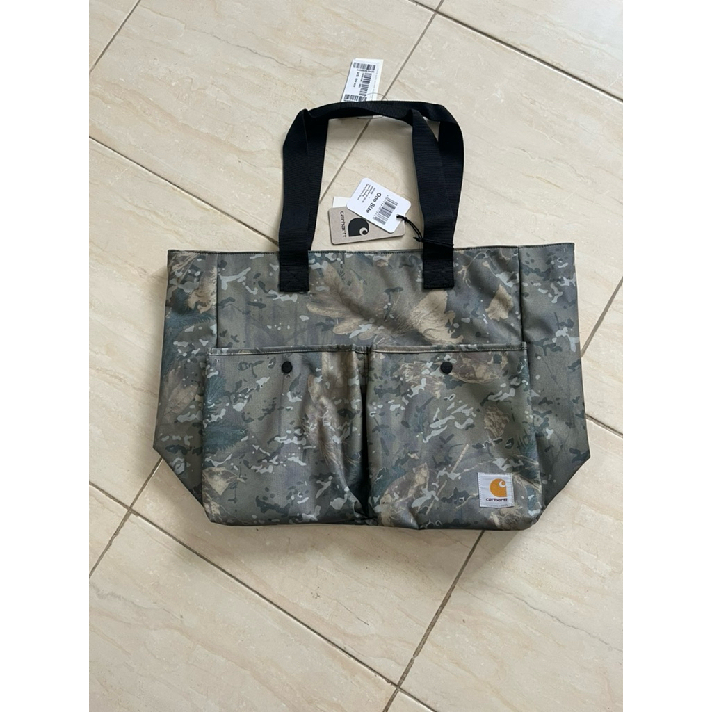 CARHARTT WIP JAKE TOTE BAG CAMO GREEN ORIGINAL