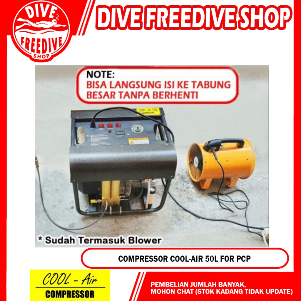 Compressor Pompa PCP Dengan Filter Kompresor Cool-air 50L Electric