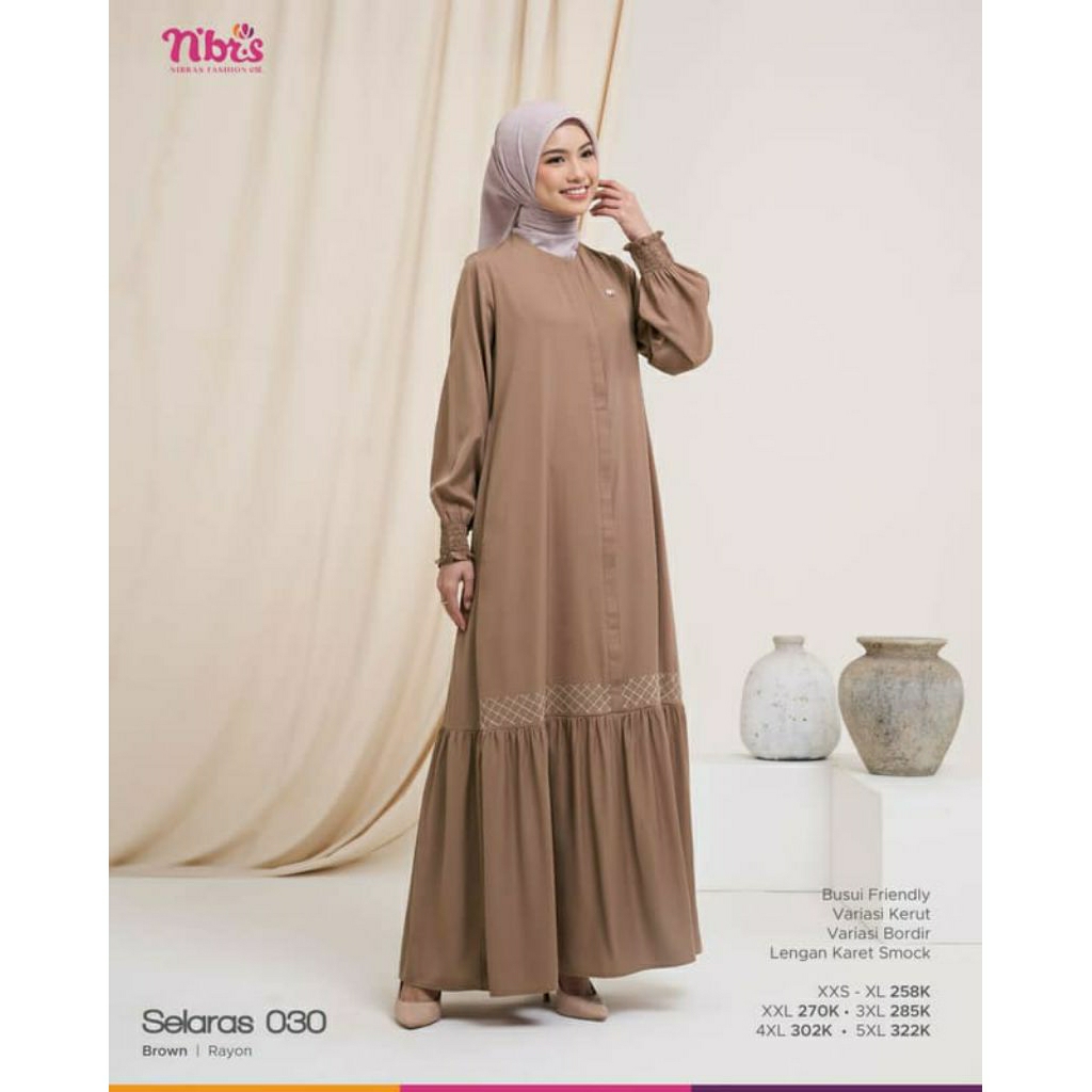 TERBARU GAMIS SELARAS 030 NIBRAS/ GAMIS WANITA NIBRAS/ GAMIS RAYON/ GAMIS BRANDED NIBRAS/