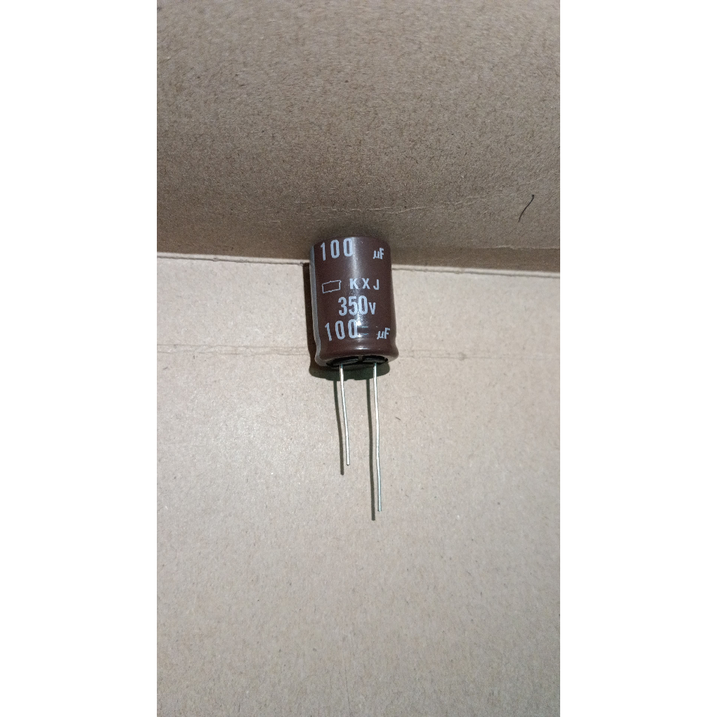 5948 kapasitor elco 100uf 100 uf 350v 350volt 350 volt nippon chemicon