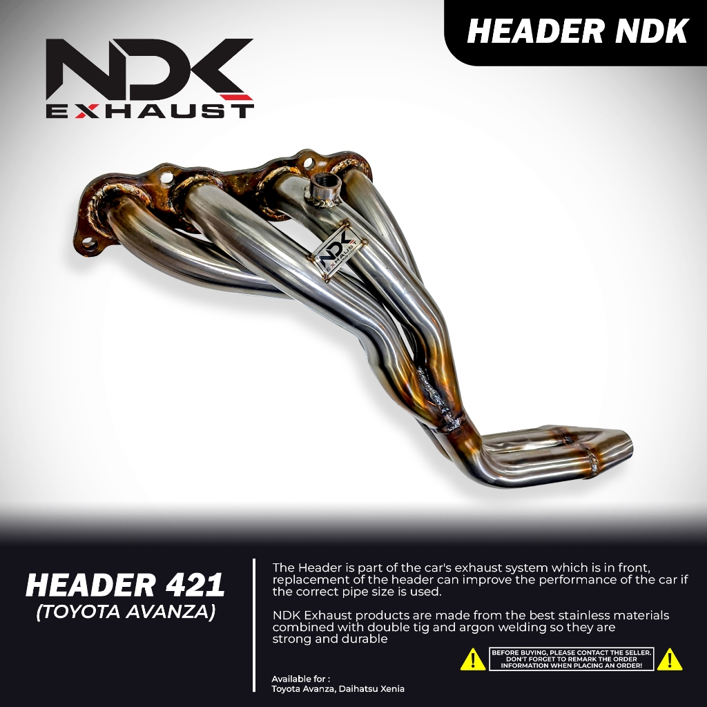NDK EXHAUST HEADER 421 AVANZA, XENIA,TERIOS, RUSH OLD KNALPOT RACING MOBIL
