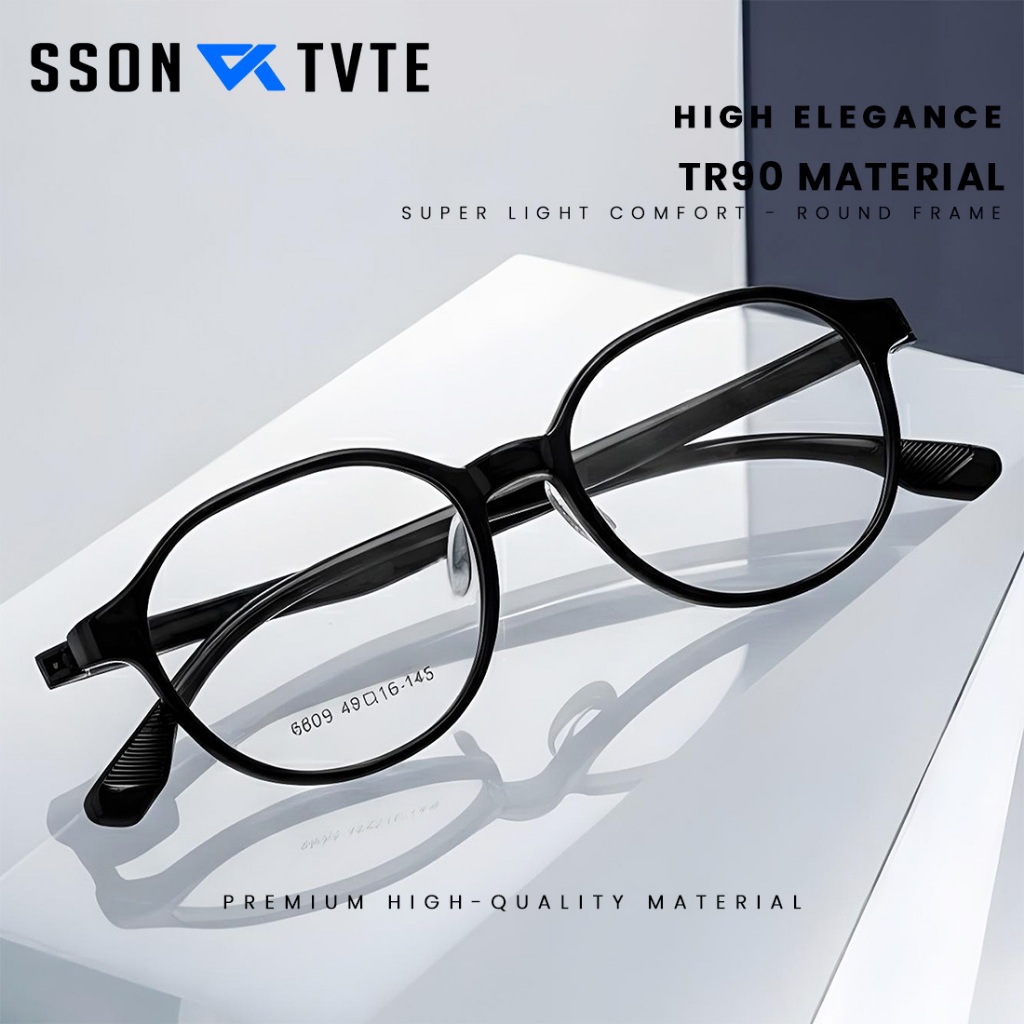 SSON TVTE Kacamata Photocromic Minus Bluecromic Anti Radiasi Blueray Kaca Mata Optik Wanita Pria Bul