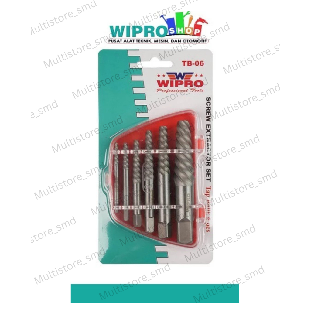 WIPRO Tap Balik / ALAT PEMBUKA BAUT RUSAK / Tap Balik Wipro Set 6pcs No.1-6