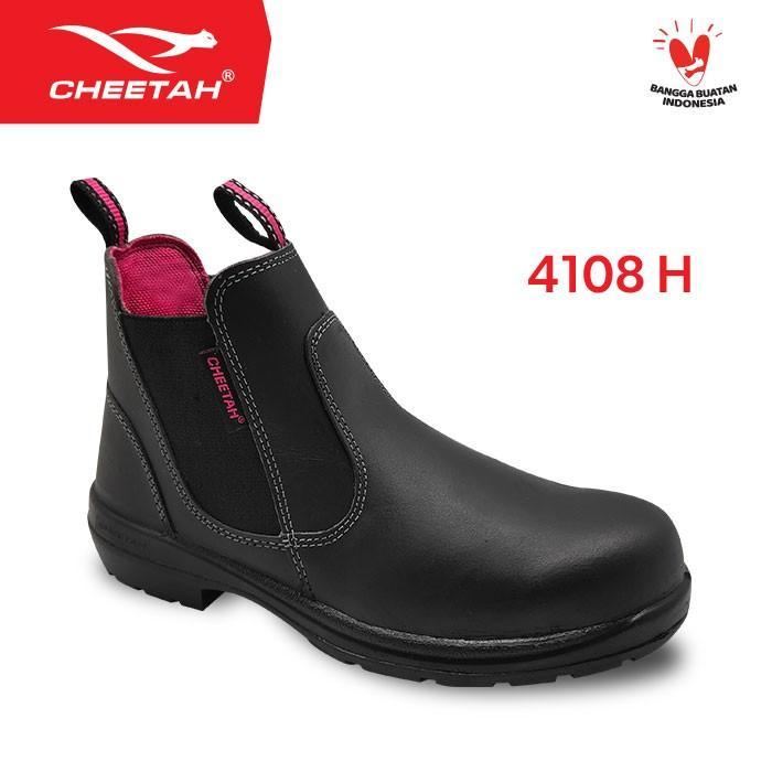 Sepatu Safety Cheetah 4108H Single Sol Polyurethane - Safety Shoes Kode 71
