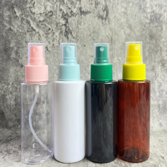 Botol Spray 100ml Tubular PET / Botol Spray Pink / Botol Spray warna-warni