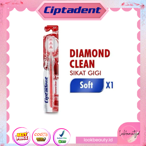 Ciptadent Sikat Gigi Diamond Clean Soft ( isi 1 pcs ) | Sikat Gigi Ciptadent