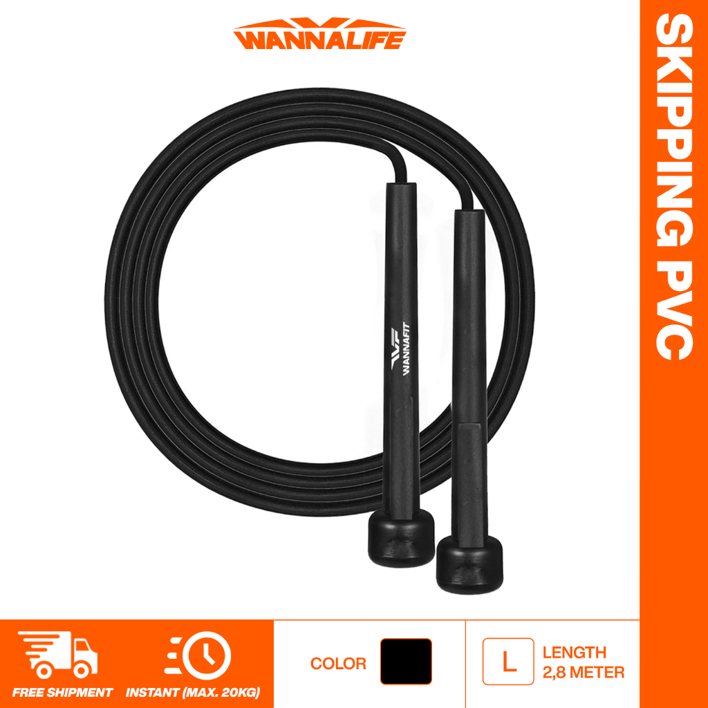 WANNALIFE Skipping PVC | Jump Rope Lompat Tali Speed