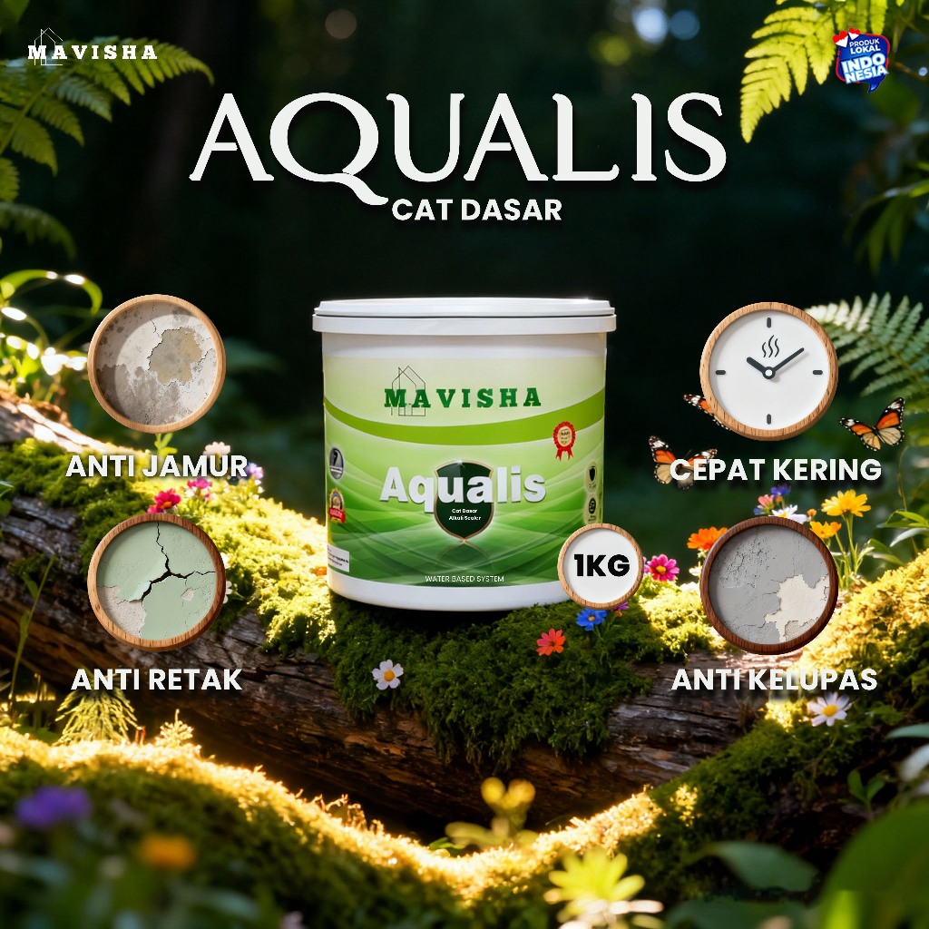 MAVISHA - Cat Primer Alkali Sealer 1KG – Anti Jamur Anti Mengapur