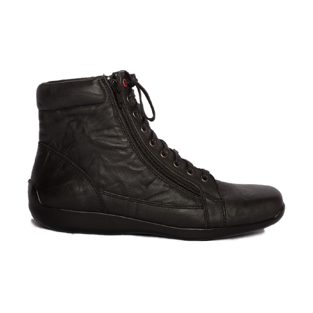 Pantofel Gino Mariani Elario 10 Black Sepatu Boots Pria