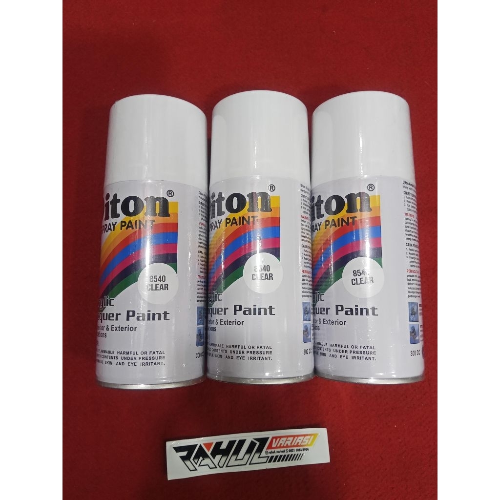 CAT SEMPROT DITON CAT PILOX CLEAR