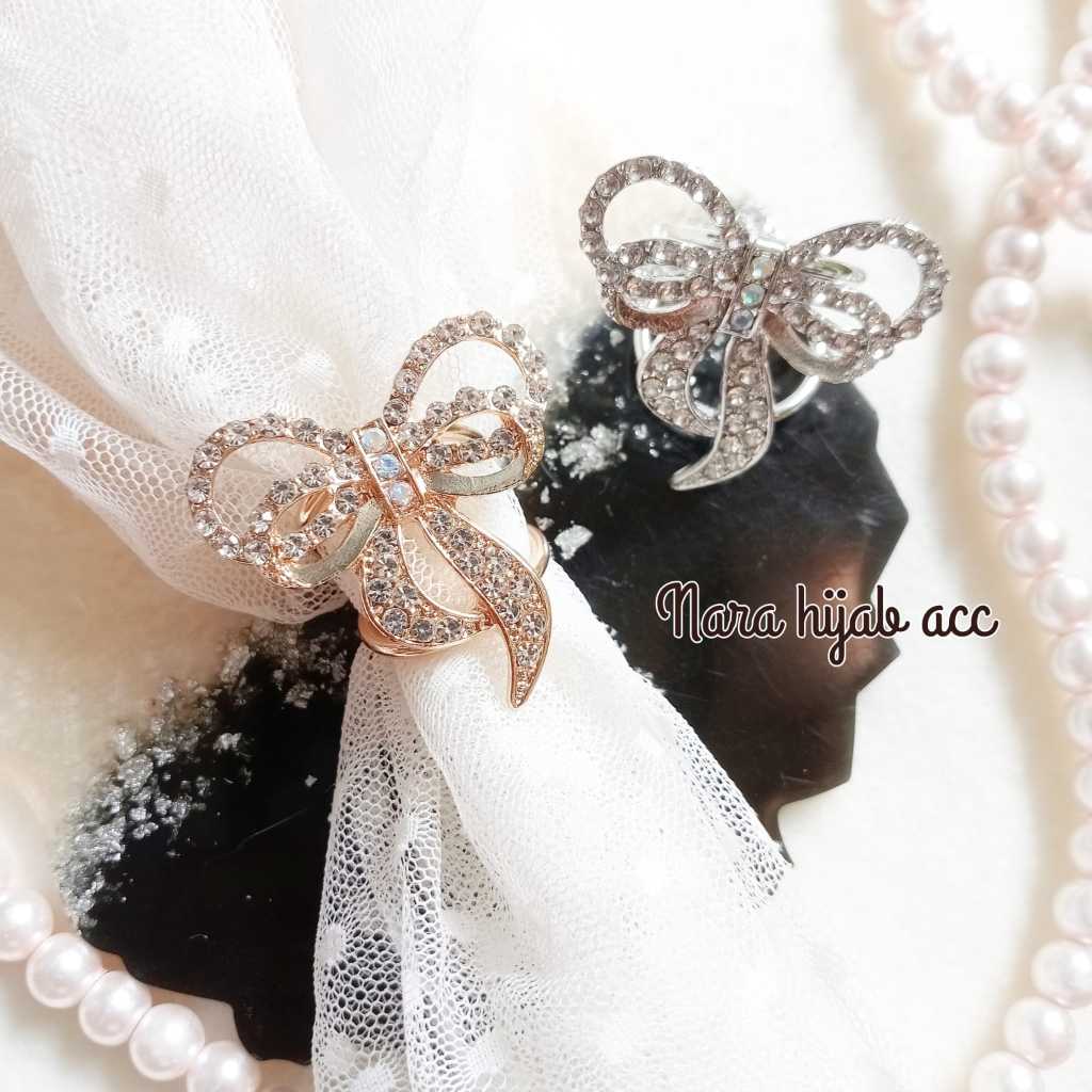 Bross Ring Cincin Selobong Jilbab Terbaru Mewah cantik
