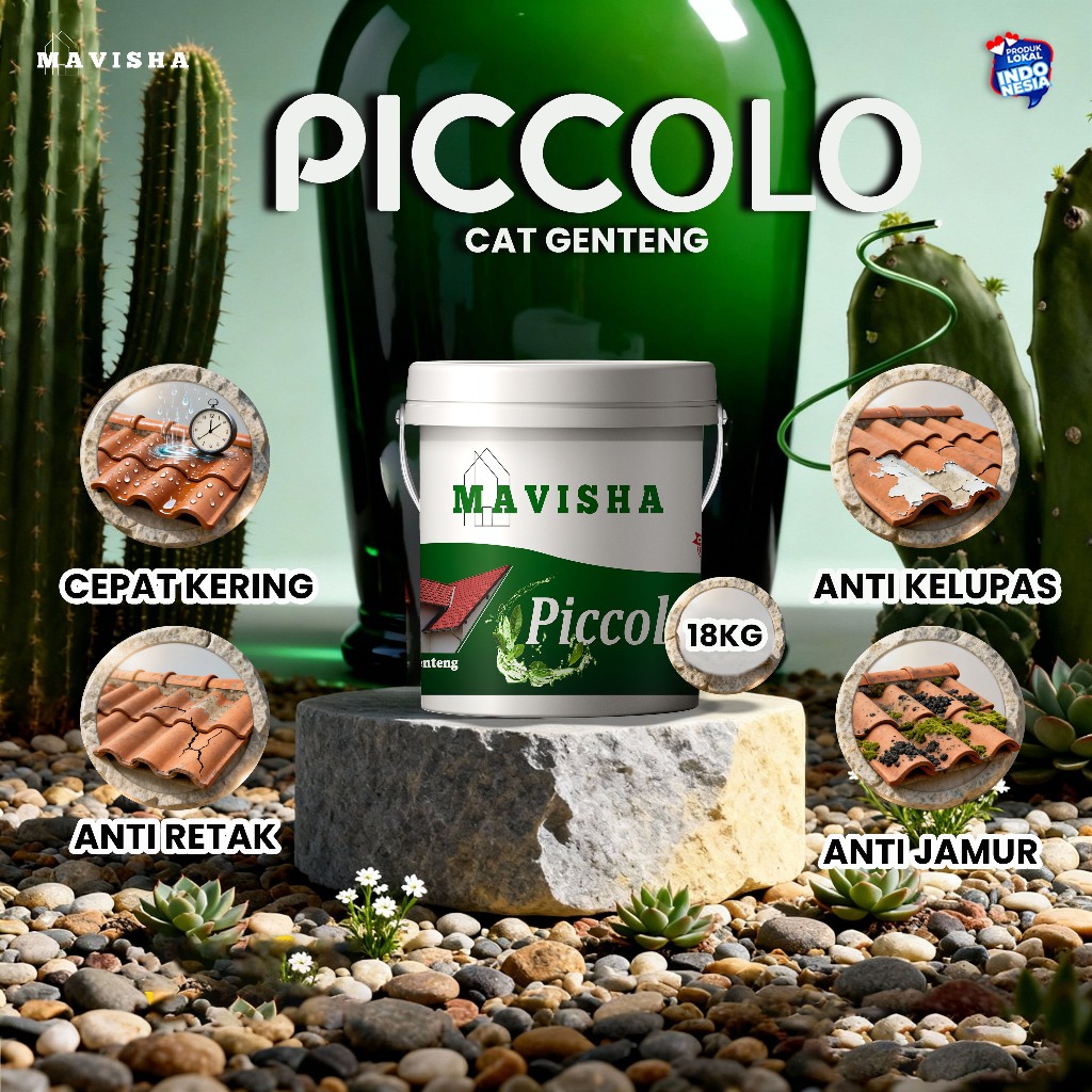 MAVISHA - Cat Genteng 18KG Khusus Atap - Semi Glossy Awet Anti Luntur