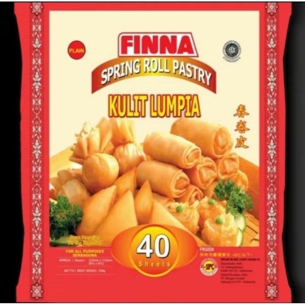 Fina kulit lumpia besar 8 inch isi 40