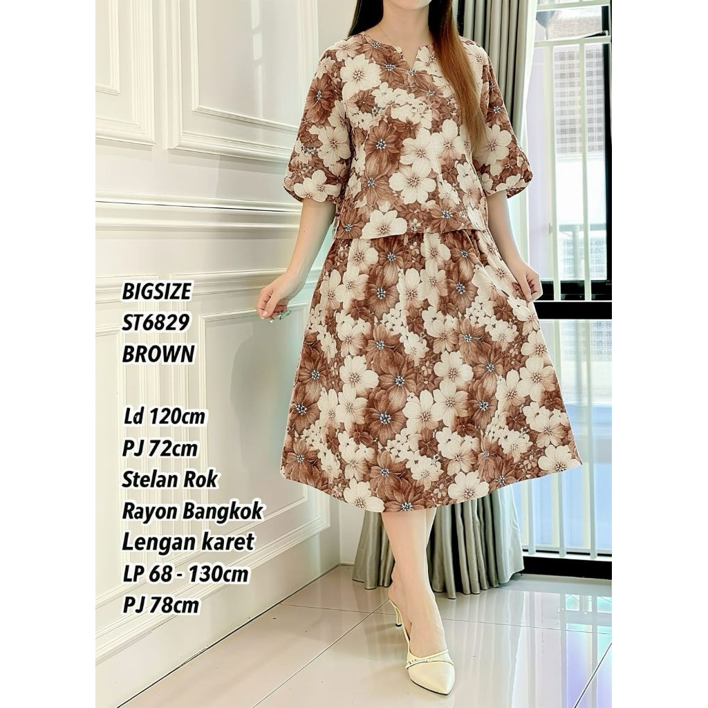 STELAN ROK JUMBO KATUN BORDIR