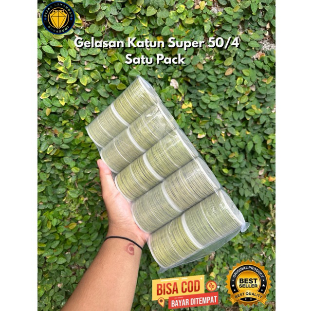 1 Slop Gelasan Katun Super 50/4 2000Yard Asli Sukabumi.Gelasan Layangan Super Tajam