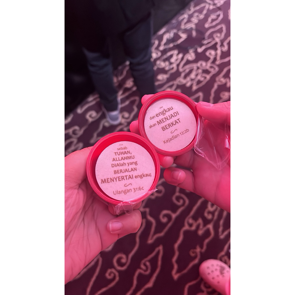 Sirup Anggur Perjamuan Kudus Cup+Hosti Ayat/Perjamuan Kudus/Hosti Anggur/Perjamuan Gereja/Hosti Gere