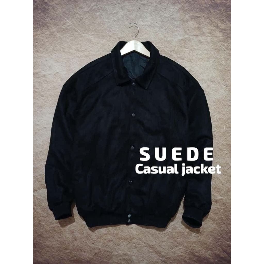 jaket casual bahan suede tebal recomend