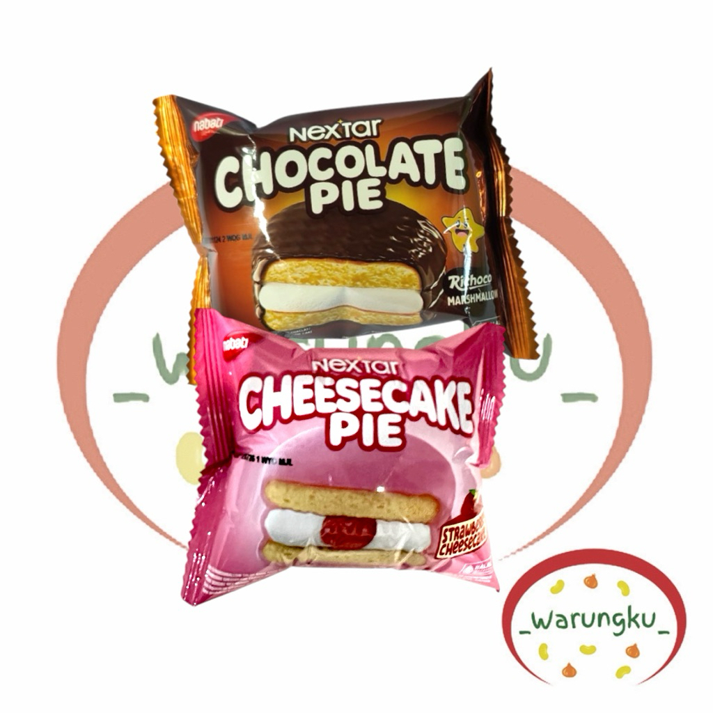 CHOCOLATE PIE 1pcs NEXTAR CHOCO CHEESE PIE SATUAN Rasa Coklat Keju Marshmallow Melted  ChocoPie