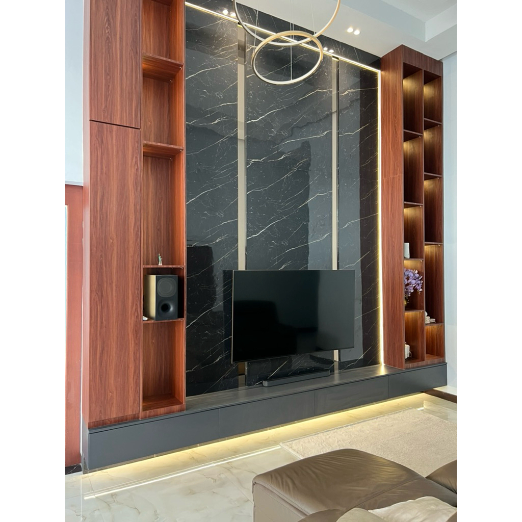 BACKDROP TV RUANGAN // TEMPAH BACKDROP TV // BACKDROP TV AESTHETIC // BACKDROP TV MODERN LUXURY // B