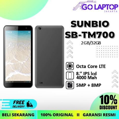SUNBIO TABLET SB TM700 RAM 2GB ROM 32GB 8.0 4G GARANSI RESMI