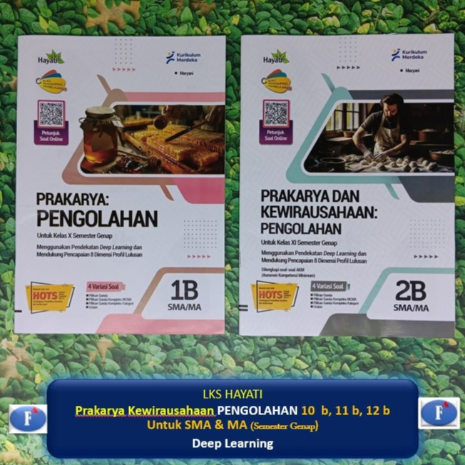 LKS Prakarya Kewirausahaan PENGOLAHAN PKWU SMA Kelas 10 11 12 Semester 2 Kur MERDEKA Hayati Deep Lea