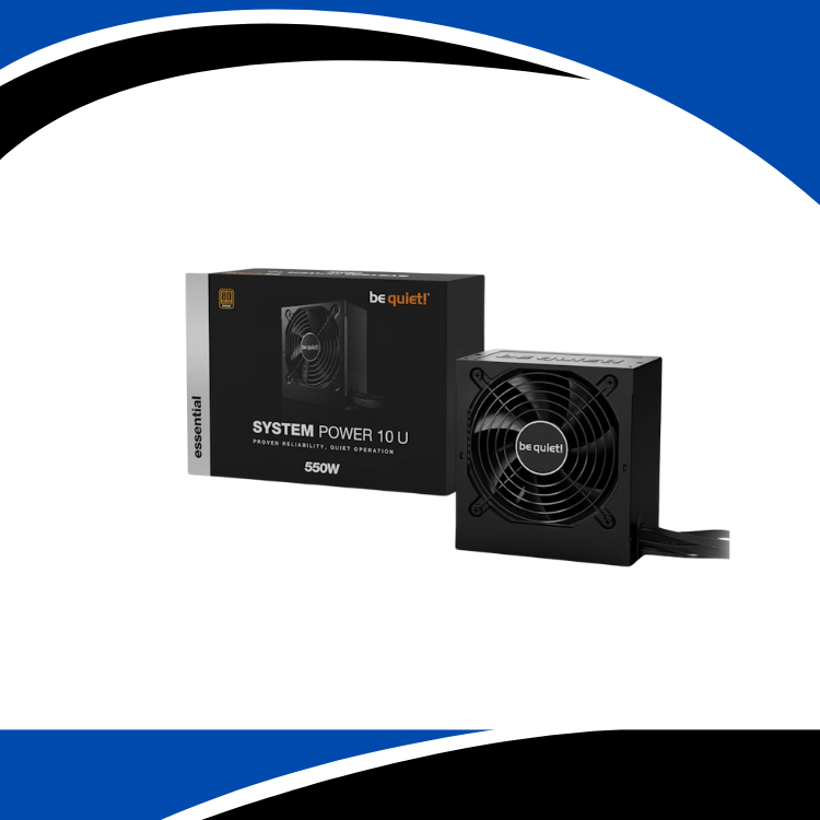 be quiet SYSTEM POWER 10 U 550W - Sumber Daya Listrik ATX 550W Hitam dengan Efisiensi 80 PLUS BRONZE