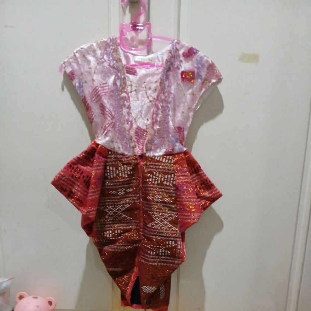 Dress Baju Daerah Batak, Dress Ulos Anak Perempuan