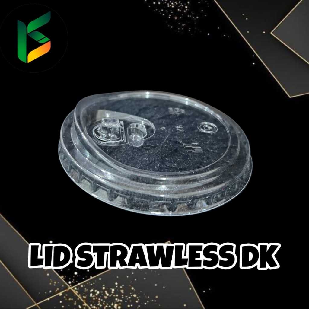 isi 50 pcs Lid Strawless DK tutup strawless utk cup diameter kecil seperti cup merak, tiptop, stargl