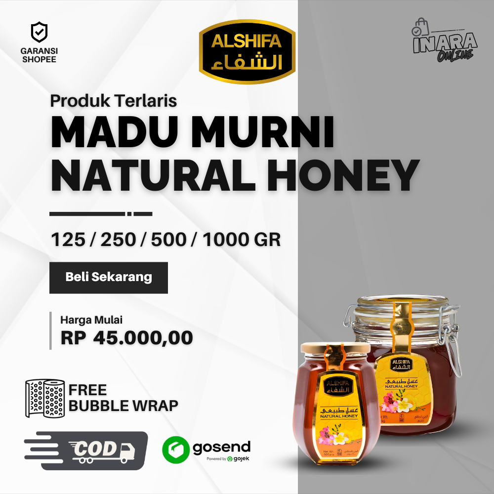 Madu Murni Premium - Madu Al Shifa - impor natural honey al-shifa