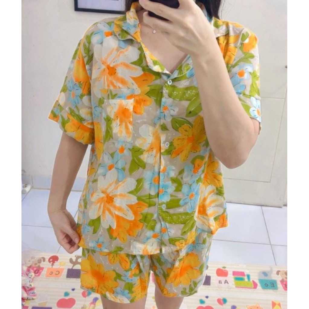 baju tidur bahan rayon twill