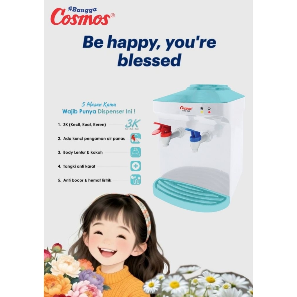 COSMOS CWD-1060 Dispenser Cosmos Portable Dispenser Panas Dan Normal CWD 1060 CWD1060