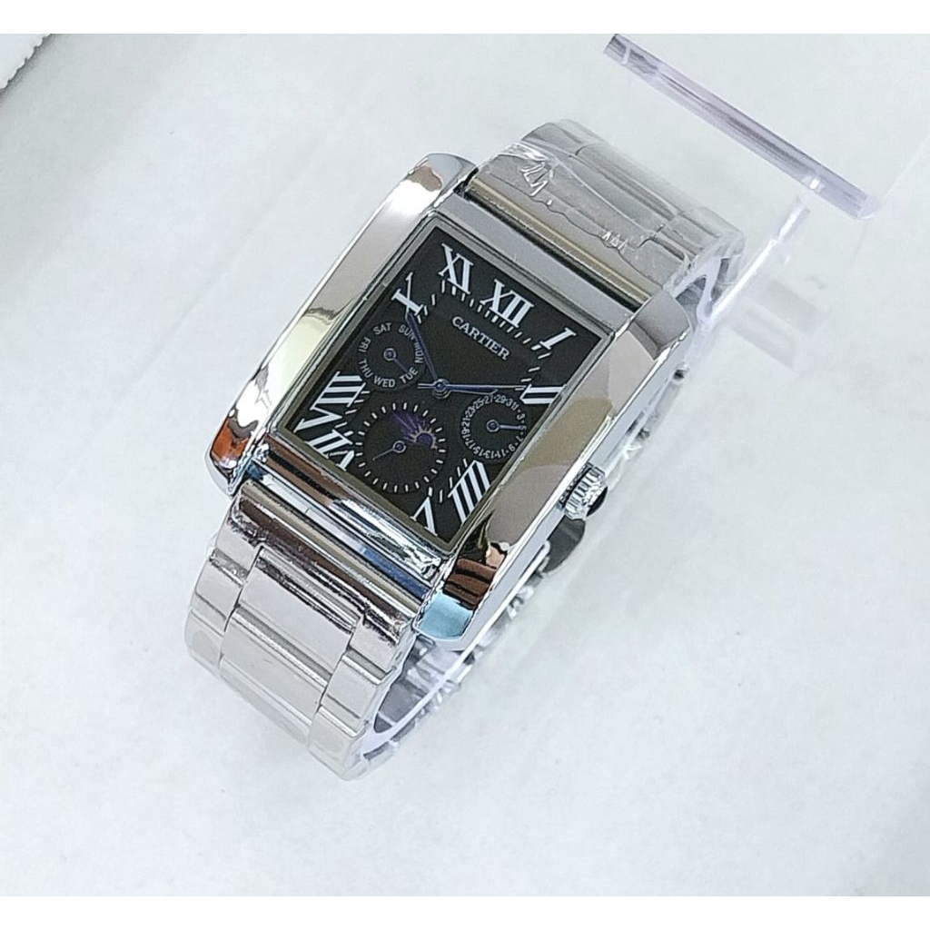 Cartier Tank Elegance Gold – Jam Tangan Mewah dengan Multi-Function Dial