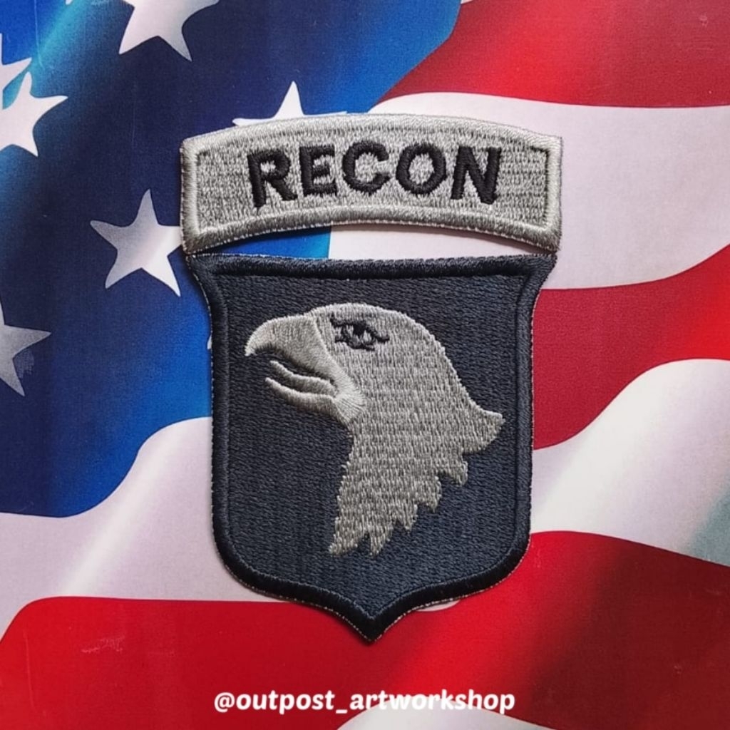 Patch 101st Airborne Division US Army ACU Recon Tab Army Combat Uniform