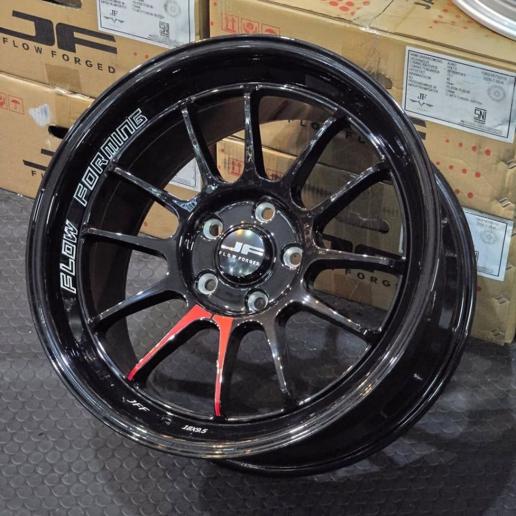 velg racing ring 18 BUZZ VENOM 5 JF LUXURY R18 LEBAR 9,5 velg mobil Innova venturer Civic Almaz crv 