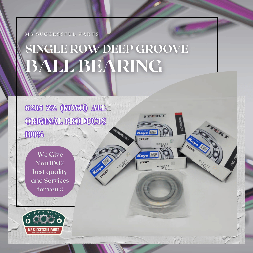 BEARING 6205 ZZ KOYO ORIGINAL JAPAN 6205ZZ