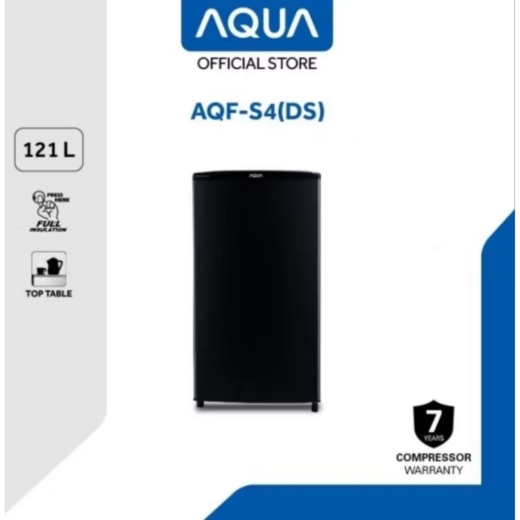 Kulkas Freezer / Freezer Es Batu Aqua 1 Pintu AQF-S4 (DS) 121L / AQF S4