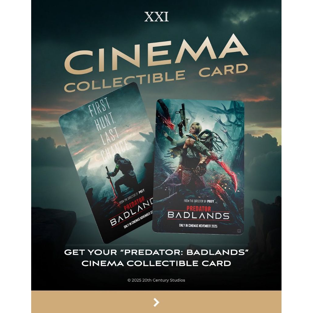 Cinema Collectible Card XXI Predator Badlands
