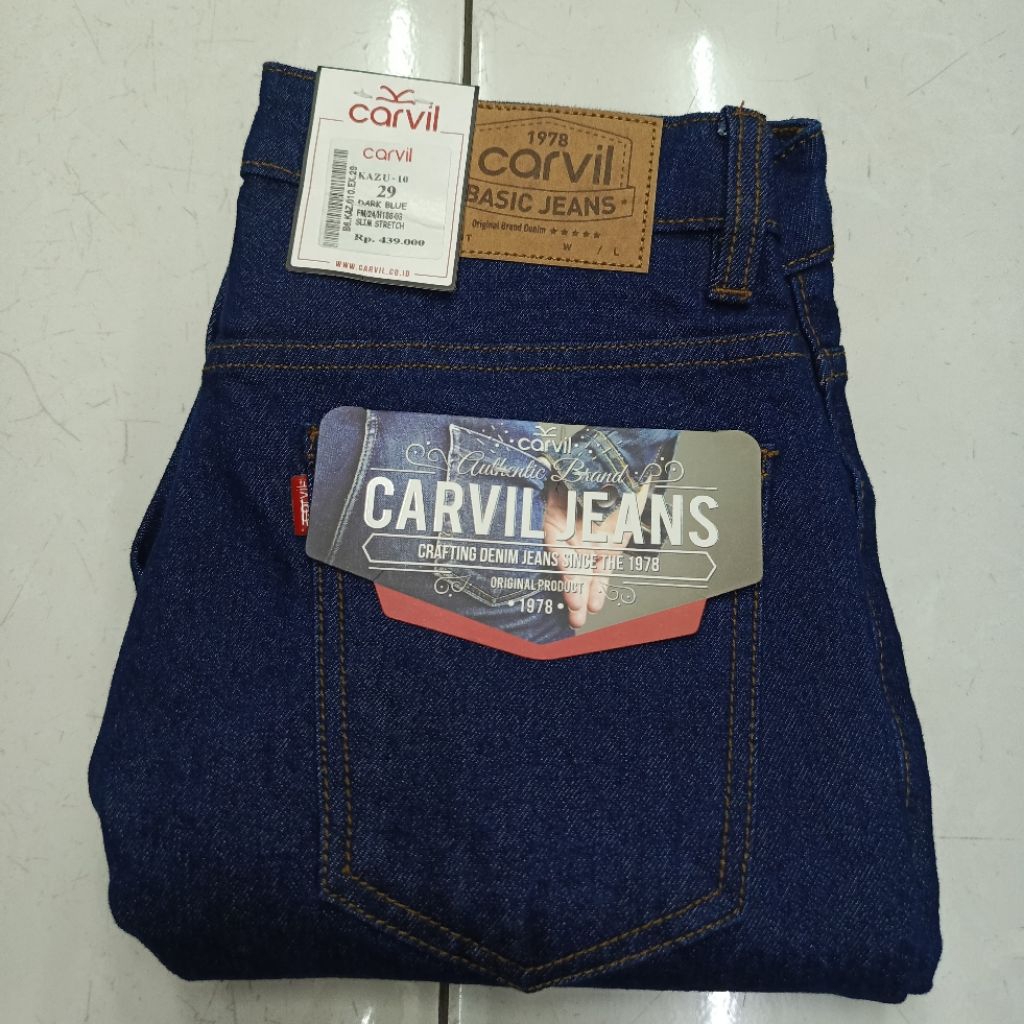 CARVIL CELANA JEANS SLIM STREATCH ORIGINAL PRIA/WANITA KAZU-10