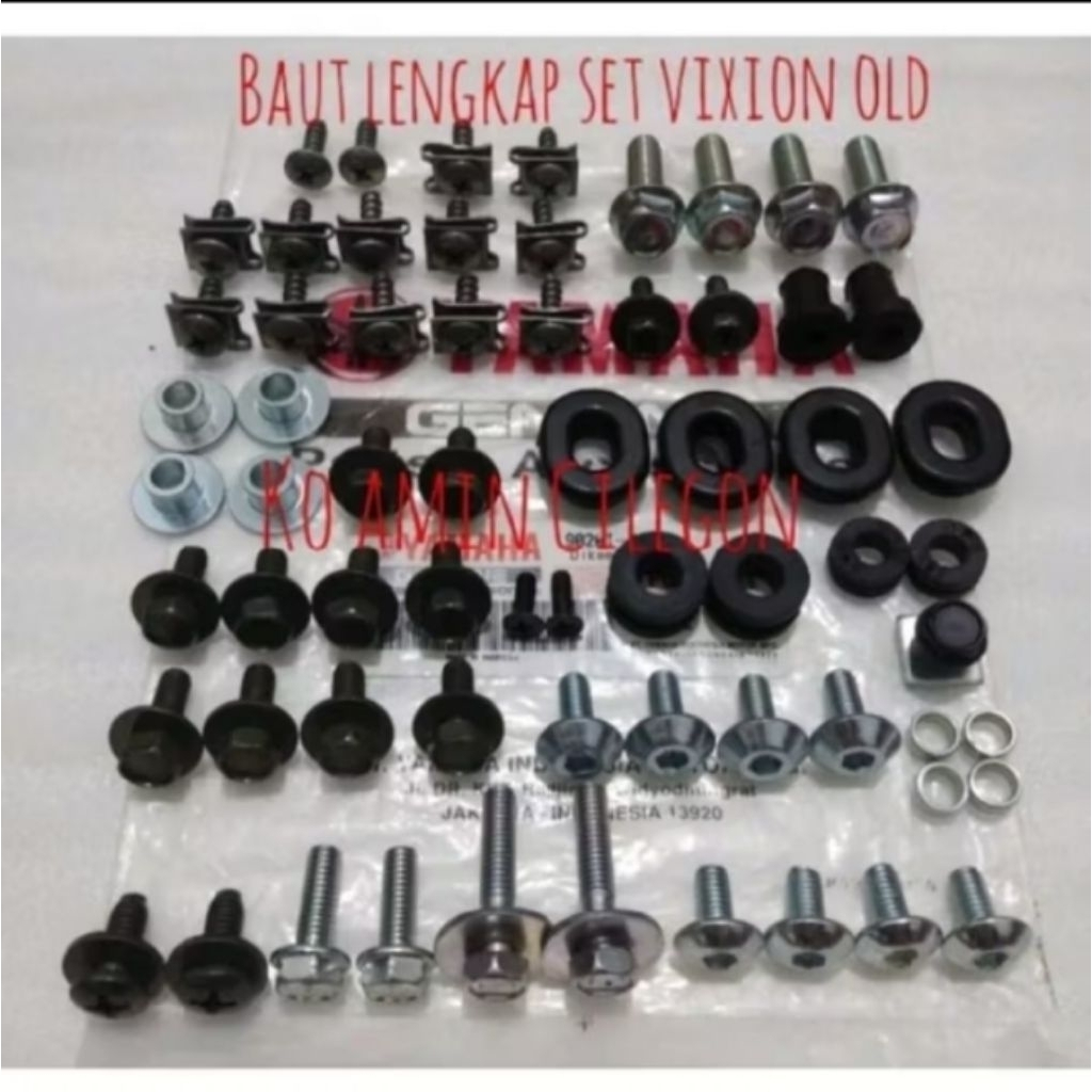 Baut lengkap Vixion old set lengkap