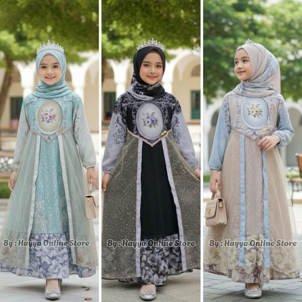 Baju Muslim Gamis Anak Kekinian Viral Gamus Anakcewek Murah Abbaya Setelan Ghamis Anakanak Fashion M