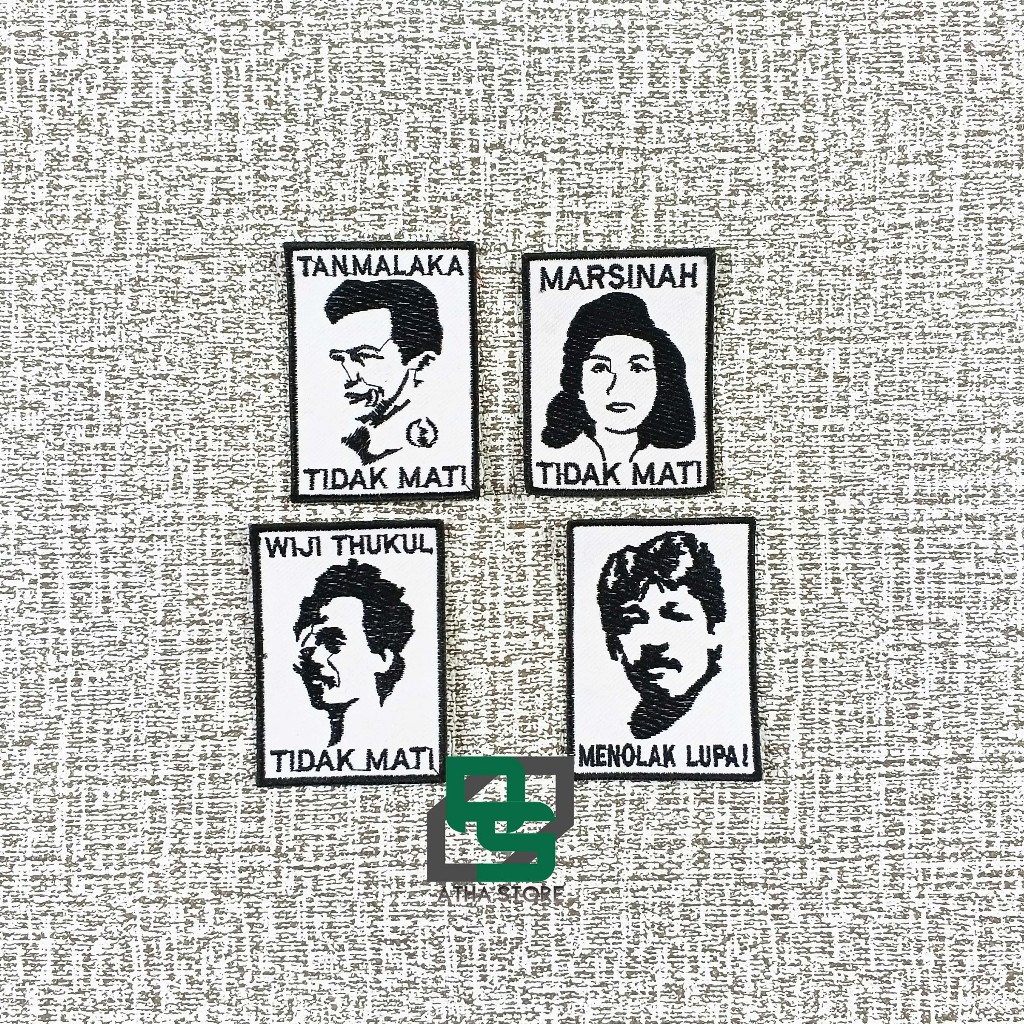 Patch Bordir Jahit Patch Emblem Logo Aktifis Marsinah Munir
