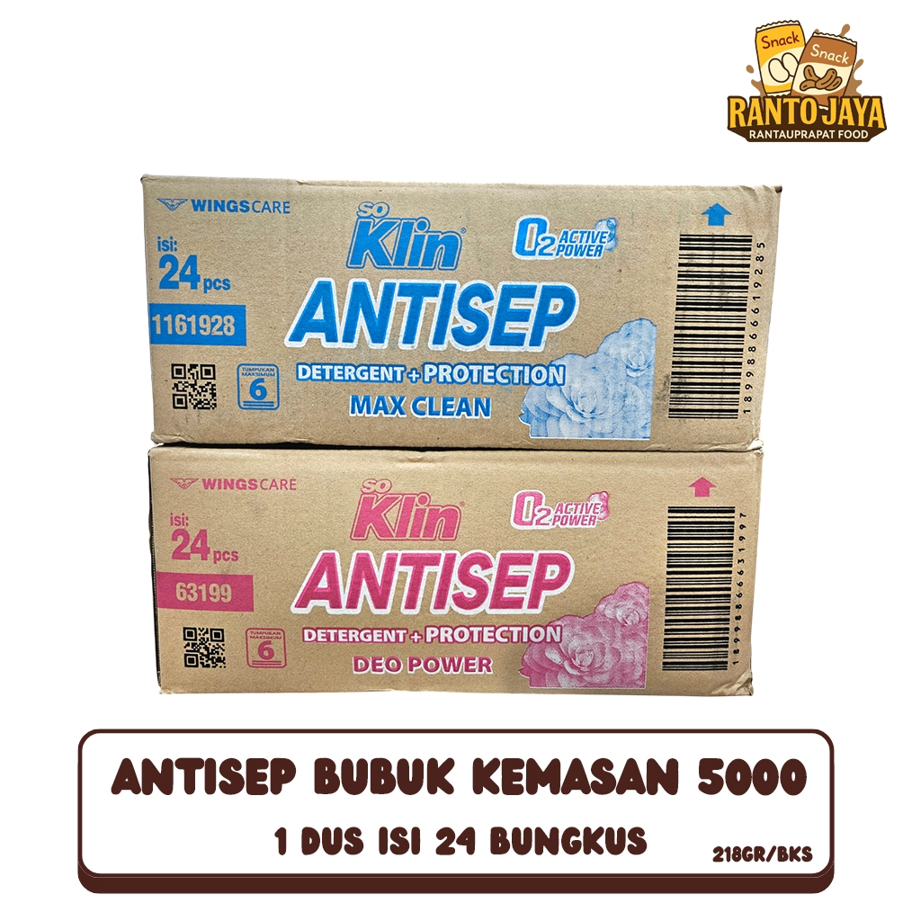 1 Dus Soklin ANTISEP Bubuk Kemasan 5000