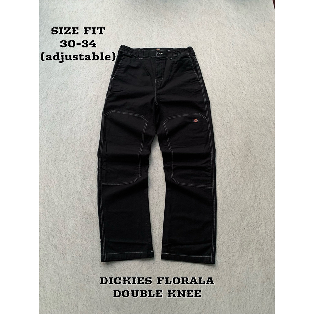 Dickies Florala Double Knee Pants Black